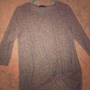 Grey Gibson Tie Shirt